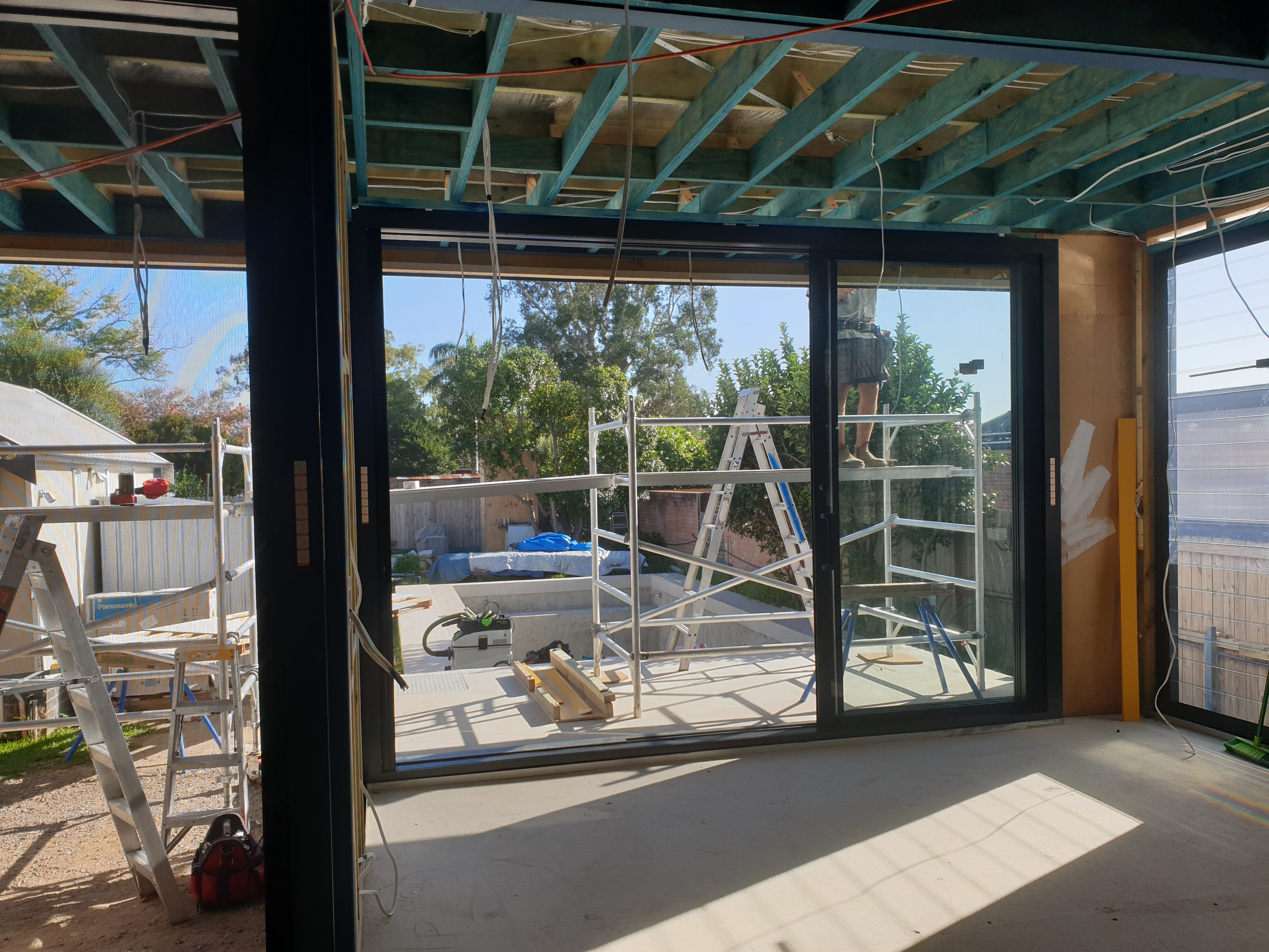 Centor screen system installed on french doors
